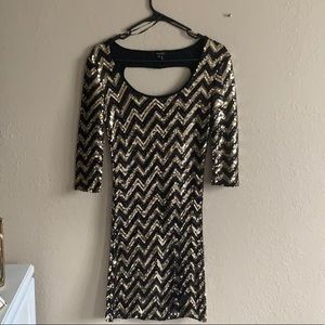 Mini sequence dress